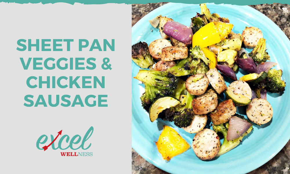 Sheet pan veggies & chicken sausage recipe